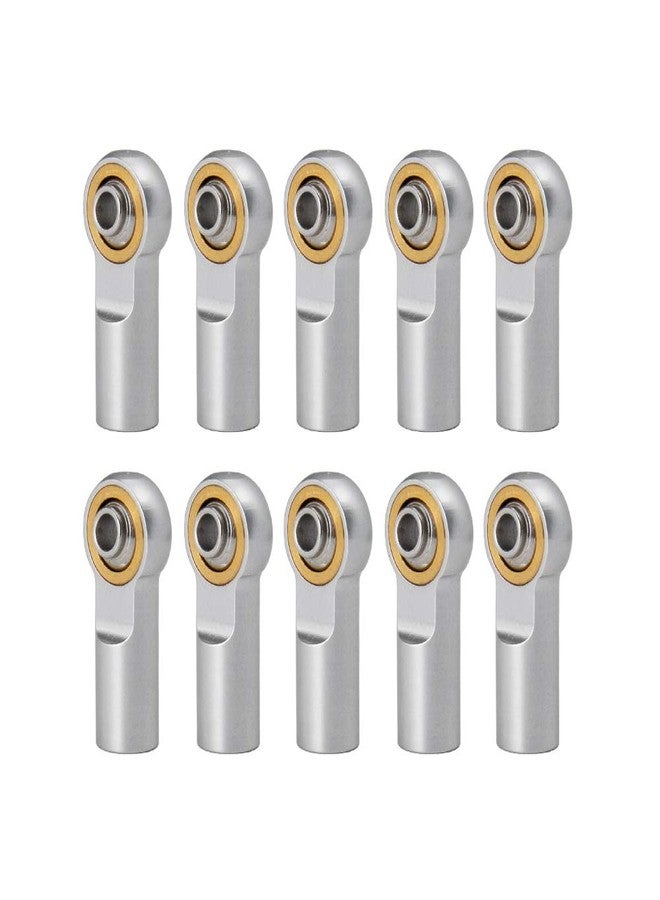 QUE-T 10pcs Metal Link Rod End M4 Ball Joint Head for RC Crawler Car (Silver) - Image 1